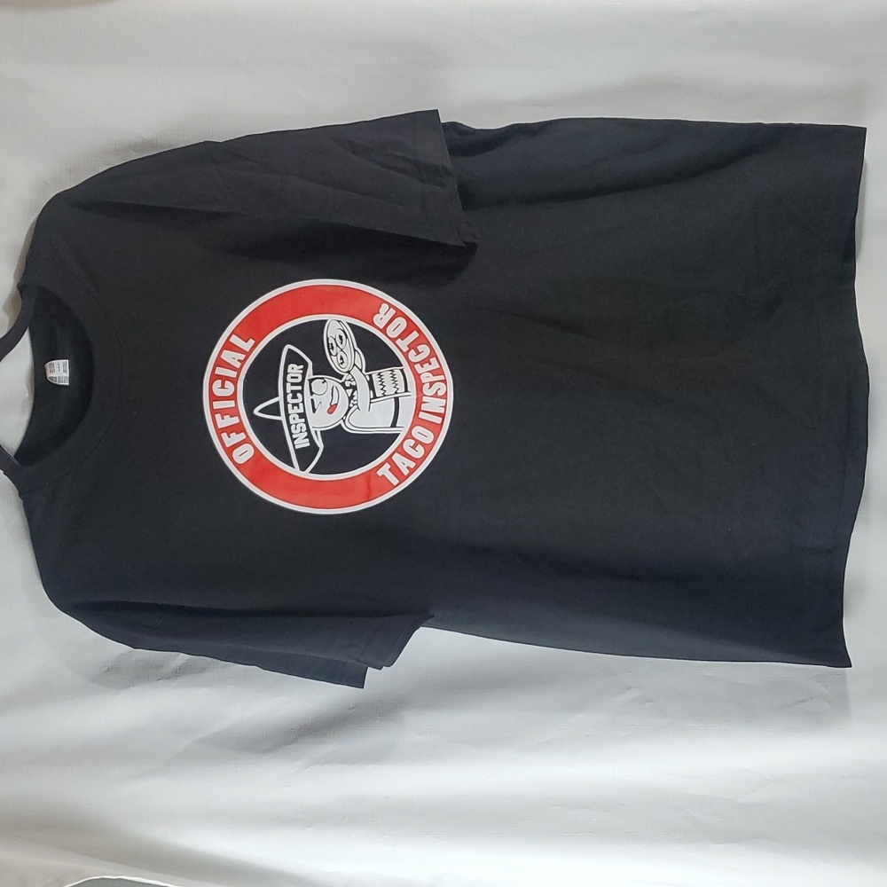 Taco inspector short sleeve T-shirt in a size XL